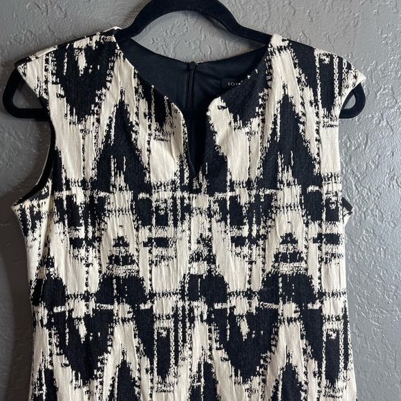 Lo’ Fassi black and white zigzag and paisley/diamond print dress 11/34 - Picture 7 of 8